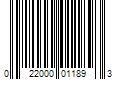 Barcode Image for UPC code 022000011893