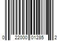 Barcode Image for UPC code 022000012852