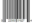 Barcode Image for UPC code 022000018274