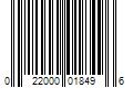 Barcode Image for UPC code 022000018496