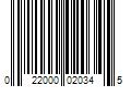 Barcode Image for UPC code 022000020345