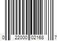 Barcode Image for UPC code 022000021687. Product Name: 