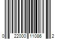 Barcode Image for UPC code 022000110862