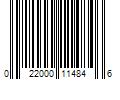 Barcode Image for UPC code 022000114846. Product Name: Mars Orbit Flavia Sugar-free Gum