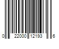 Barcode Image for UPC code 022000121936