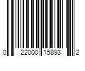 Barcode Image for UPC code 022000158932