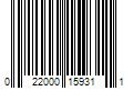 Barcode Image for UPC code 022000159311