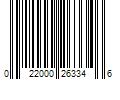 Barcode Image for UPC code 022000263346