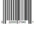 Barcode Image for UPC code 022000278401