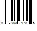 Barcode Image for UPC code 022000279705