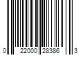 Barcode Image for UPC code 022000283863