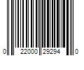 Barcode Image for UPC code 022000292940