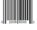 Barcode Image for UPC code 022005500002