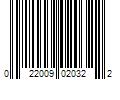 Barcode Image for UPC code 022009020322