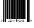 Barcode Image for UPC code 022011000060