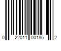 Barcode Image for UPC code 022011001852