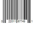 Barcode Image for UPC code 022011677491