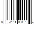 Barcode Image for UPC code 022014000074