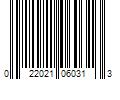 Barcode Image for UPC code 022021060313