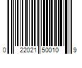 Barcode Image for UPC code 022021500109