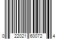 Barcode Image for UPC code 022021600724