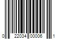 Barcode Image for UPC code 022034000061