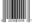 Barcode Image for UPC code 022038000067