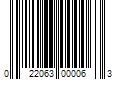 Barcode Image for UPC code 022063000063