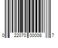 Barcode Image for UPC code 022070000087