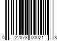 Barcode Image for UPC code 022078000218