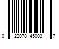 Barcode Image for UPC code 022078450037