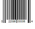 Barcode Image for UPC code 022086000064