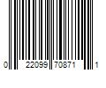 Barcode Image for UPC code 022099708711