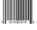 Barcode Image for UPC code 022100000155