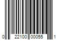 Barcode Image for UPC code 022100000551