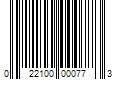 Barcode Image for UPC code 022100000773