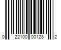 Barcode Image for UPC code 022100001282