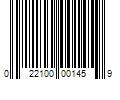 Barcode Image for UPC code 022100001459