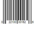 Barcode Image for UPC code 022100001626