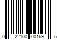 Barcode Image for UPC code 022100001695