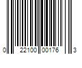 Barcode Image for UPC code 022100001763