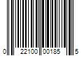 Barcode Image for UPC code 022100001855