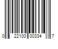 Barcode Image for UPC code 022100003347