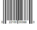 Barcode Image for UPC code 022100003880