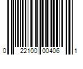 Barcode Image for UPC code 022100004061