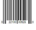 Barcode Image for UPC code 022100005280