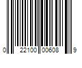 Barcode Image for UPC code 022100006089