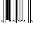 Barcode Image for UPC code 022100006379