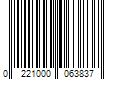 Barcode Image for UPC code 0221000063837