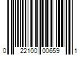 Barcode Image for UPC code 022100006591